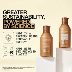 redken hair care all soft argan oil softening shampoo conditioner sustainability